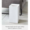 image:imageYAMAZAKI Home Tower Trash Can  Modern Garbage Waste Basket with Handle for Kitchen Bedroom Bathroom Office  Wide  Abs Plastic  4 Gallons 15 Liters  Modern garbage waste basket with a builtin handle Ideal for kitchen use Adds convenient home storage Easy to assembleWhite