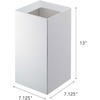 image:imageYAMAZAKI Home Tower Trash Can  Modern Garbage Waste Basket with Handle for Kitchen Bedroom Bathroom Office  Wide  Abs Plastic  4 Gallons 15 Liters  Modern garbage waste basket with a builtin handle Ideal for kitchen use Adds convenient home storage Easy to assembleWhite