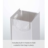 image:imageYAMAZAKI Home Tower Trash Can  Modern Garbage Waste Basket with Handle for Kitchen Bedroom Bathroom Office  Wide  Abs Plastic  4 Gallons 15 Liters  Modern garbage waste basket with a builtin handle Ideal for kitchen use Adds convenient home storage Easy to assembleWhite
