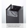 image:imageYAMAZAKI Home Tower Trash Can  Modern Garbage Waste Basket with Handle for Kitchen Bedroom Bathroom Office  Wide  Abs Plastic  4 Gallons 15 Liters  Modern garbage waste basket with a builtin handle Ideal for kitchen use Adds convenient home storage Easy to assembleBlack