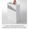 image:imageYAMAZAKI Home Tower Trash Can  Modern Garbage Waste Basket with Handle for Kitchen Bedroom Bathroom Office  Wide  Abs Plastic  4 Gallons 15 Liters  Modern garbage waste basket with a builtin handle Ideal for kitchen use Adds convenient home storage Easy to assembleWhite