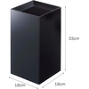 image:imageYAMAZAKI Home Tower Trash Can  Modern Garbage Waste Basket with Handle for Kitchen Bedroom Bathroom Office  Wide  Abs Plastic  4 Gallons 15 Liters  Modern garbage waste basket with a builtin handle Ideal for kitchen use Adds convenient home storage Easy to assembleBlack