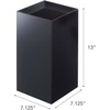 image:imageYAMAZAKI Home Tower Trash Can  Modern Garbage Waste Basket with Handle for Kitchen Bedroom Bathroom Office  Wide  Abs Plastic  4 Gallons 15 Liters  Modern garbage waste basket with a builtin handle Ideal for kitchen use Adds convenient home storage Easy to assembleBlack