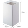 image:imageYAMAZAKI Home Tower Trash Can  Modern Garbage Waste Basket with Handle for Kitchen Bedroom Bathroom Office  Wide  Abs Plastic  4 Gallons 15 Liters  Modern garbage waste basket with a builtin handle Ideal for kitchen use Adds convenient home storage Easy to assembleWhite