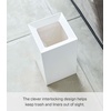 image:imageYAMAZAKI Home Tower Trash Can  Modern Garbage Waste Basket with Handle for Kitchen Bedroom Bathroom Office  Wide  Abs Plastic  4 Gallons 15 Liters  Modern garbage waste basket with a builtin handle Ideal for kitchen use Adds convenient home storage Easy to assembleWhite