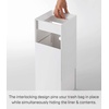 image:imageYAMAZAKI Home Tower Trash Can  Modern Garbage Waste Basket with Handle for Kitchen Bedroom Bathroom Office  Wide  Abs Plastic  4 Gallons 15 Liters  Modern garbage waste basket with a builtin handle Ideal for kitchen use Adds convenient home storage Easy to assembleWhite