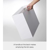 image:imageYAMAZAKI Home Tower Trash Can  Modern Garbage Waste Basket with Handle for Kitchen Bedroom Bathroom Office  Wide  Abs Plastic  4 Gallons 15 Liters  Modern garbage waste basket with a builtin handle Ideal for kitchen use Adds convenient home storage Easy to assembleWhite