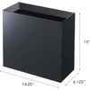 image:imageYAMAZAKI Home Tower Trash Can  Modern Garbage Waste Basket with Handle for Kitchen Bedroom Bathroom Office  Wide  Abs Plastic  4 Gallons 15 Liters  Modern garbage waste basket with a builtin handle Ideal for kitchen use Adds convenient home storage Easy to assembleBlack