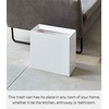 image:imageYAMAZAKI Home Tower Trash Can  Modern Garbage Waste Basket with Handle for Kitchen Bedroom Bathroom Office  Wide  Abs Plastic  4 Gallons 15 Liters  Modern garbage waste basket with a builtin handle Ideal for kitchen use Adds convenient home storage Easy to assembleWhite