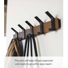 image:imageYAMAZAKI Home WallMounted Coat Hanger Brown Steel  Wood One Size Walnut  Durable steel and wood wallmounted coat hanger Perfect spacesaving entryway organizer Built for everyday home storageWalnut