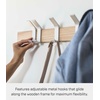 image:imageYAMAZAKI Home WallMounted Coat Hanger Brown Steel  Wood One Size Walnut  Durable steel and wood wallmounted coat hanger Perfect spacesaving entryway organizer Built for everyday home storageAsh