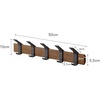 image:imageYAMAZAKI Home WallMounted Coat Hanger Brown Steel  Wood One Size Walnut  Durable steel and wood wallmounted coat hanger Perfect spacesaving entryway organizer Built for everyday home storageWalnut
