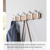 image:imageYAMAZAKI Home WallMounted Coat Hanger Brown Steel  Wood One Size Walnut  Durable steel and wood wallmounted coat hanger Perfect spacesaving entryway organizer Built for everyday home storageAsh