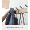 image:imageYAMAZAKI Home WallMounted Coat Hanger Brown Steel  Wood One Size Walnut  Durable steel and wood wallmounted coat hanger Perfect spacesaving entryway organizer Built for everyday home storageAsh