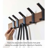 image:imageYAMAZAKI Home WallMounted Coat Hanger Brown Steel  Wood One Size Walnut  Durable steel and wood wallmounted coat hanger Perfect spacesaving entryway organizer Built for everyday home storageWalnut