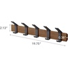 image:imageYAMAZAKI Home WallMounted Coat Hanger Brown Steel  Wood One Size Walnut  Durable steel and wood wallmounted coat hanger Perfect spacesaving entryway organizer Built for everyday home storageWalnut