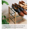 image:imageYAMAZAKI home Plain Expandable 3Tierd Shoe Rack White  Expandable threetiered space saving shoe rack Adds practical everyday storage Designed for convenient home organizationForest Green