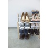 image:imageYAMAZAKI home Plain Expandable 3Tierd Shoe Rack White  Expandable threetiered space saving shoe rack Adds practical everyday storage Designed for convenient home organizationWhite