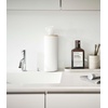 image:imageYamazaki Home Rin Reusable Round Tissue Case Car Tissue Holder Slim Metal Tissue Container with Wooden Lid  Small  Steel  WoodAsh