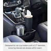 image:imageYamazaki Home Rin Reusable Round Tissue Case Car Tissue Holder Slim Metal Tissue Container with Wooden Lid  Small  Steel  WoodWalnut