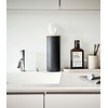 image:imageYamazaki Home Rin Reusable Round Tissue Case Car Tissue Holder Slim Metal Tissue Container with Wooden Lid  Small  Steel  WoodWalnut