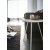 image:imageYamazaki Home Side Table Bedside or Coffee End Table For Living Room Or Bedroom Modern Small Circle Pedestal Night Table Steel  Wood Minimal Assembly Req WhiteWhite