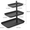 image:imageYamazaki Home Tower 3Tier Accessory Tray  Jewelry Holder amp Storage Organizer  SteelBlack