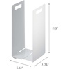 image:imageYamazaki Home Tower Interlocking Towel Organizer  Bathroom Storage Shelf Rack  Steel  Spacesaving towel organizer for bathroom shelves and countertops Sturdy steel construction ensures longlasting durabilityWhite