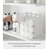 image:imageYamazaki Home Tower Interlocking Towel Organizer  Bathroom Storage Shelf Rack  Steel  Spacesaving towel organizer for bathroom shelves and countertops Sturdy steel construction ensures longlasting durabilityWhite