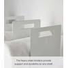 image:imageYamazaki Home Tower Interlocking Towel Organizer  Bathroom Storage Shelf Rack  Steel  Spacesaving towel organizer for bathroom shelves and countertops Sturdy steel construction ensures longlasting durabilityWhite