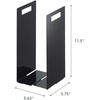 image:imageYamazaki Home Tower Interlocking Towel Organizer  Bathroom Storage Shelf Rack  Steel  Spacesaving towel organizer for bathroom shelves and countertops Sturdy steel construction ensures longlasting durabilityBlack