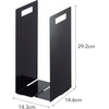 image:imageYamazaki Home Tower Interlocking Towel Organizer  Bathroom Storage Shelf Rack  Steel  Spacesaving towel organizer for bathroom shelves and countertops Sturdy steel construction ensures longlasting durabilityBlack