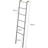 image:imageYamazaki Home Tower Leaning Ladder Rack Space Saving  Ladder 63  Steel  Leaning ladder hanger for bedroom closet living room bathroom storage Nonslip rubber caps protect floors and wallsBlack