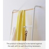 image:imageYamazaki Home Tower Leaning Ladder Rack Space Saving  Ladder 63  Steel  Leaning ladder hanger for bedroom closet living room bathroom storage Nonslip rubber caps protect floors and wallsWhite
