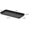 image:imageYamazaki Home Tower Space Saving Vanity Tray  4 X 85  Steel  Compact space saving vanity tray features a durable steel construction with protective silicone cushions Easy to assemble
