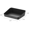 image:imageYamazaki Home Tower Space Saving Vanity Tray  525 X 7  SteelBlack