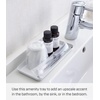 image:imageYamazaki Home Tower Space Saving Vanity Tray  525 X 7  SteelWhite