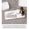image:imageYamazaki Home Tower Space Saving Vanity Tray  525 X 7  SteelWhite