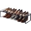 image:imageYAMAZAKI Home 3Tier Expandable Shoe Rack Stackable Closet Organizer WhiteBlack