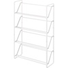 image:imageYAMAZAKI Home 4Tier Slim Metal Shoe Rack Narrow Shoe Organizer for Entryway Or Hallway Steel One Size White  Fourtier slim metal shoe rack and narrow shoe organizer Helps keep everyday spaces organized Suits modern home storageWhite