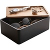 image:imageYAMAZAKI Home Accessory Box with Wooden Lid for Jewelry and Watches Walnut  Compact organizer for sunglasses and daily keepsakes A smart fit for modern homes Helps keep everyday spaces organizedWalnut