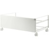 image:imageYAMAZAKI Home Frame Rolling Shoe Rack Compact Entryway Or Bedroom Metal Shoe Organizer With Wheels Steel  Holds 4 Shoes 6 Heels  Compact shoe organizer on wheels for easy mobility Ideal for entryway or bedroom storage Easily roll under furnitureWhite