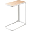 image:imageYAMAZAKI Home Small Metal and Wood Bedside Compact Side Table for Modern Living Room  Narrow C Shaped Slim End Table Steel One Size Black  Compact metal and wood bedside table or couch table with a narrow Cshaped design Built for daily use Living room deskWhite