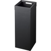 image:imageYAMAZAKI Home Tall Slim Trash Can  Modern Square Steel Waste Basket with Handle White Metal Trash Can for Kitchen Bathroom or Office 725 Gallons Slim Tall DesignBlack