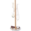 image:imageYAMAZAKI Home Tosca Accessory Tree  Jewelry Organizer Stand With Tray  Steel  WoodWhite