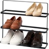 image:imageYAMAZAKI Home Tower Compact Modern Metal Shoe Rack  Short 18  Steel  Holds 6 To 9 Shoes