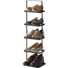 image:imageYAMAZAKI Home Tower Compact Modern Metal Shoe Rack  Short 18  Steel  Holds 6 To 9 ShoesBlack