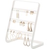 image:imageYAMAZAKI Home Tower Earring Display Stand  Holder for Jewelry Organization  SteelWhite
