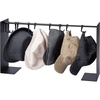 image:imageYAMAZAKI Home Tower Hat Hanger Rack Expandable Metal Storage Organizer Hooks For Closet  SteelBlack