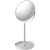 image:imageYAMAZAKI Home Tower Round Standing Mirror  Bathroom and Bedroom Organizer with TrayWhite